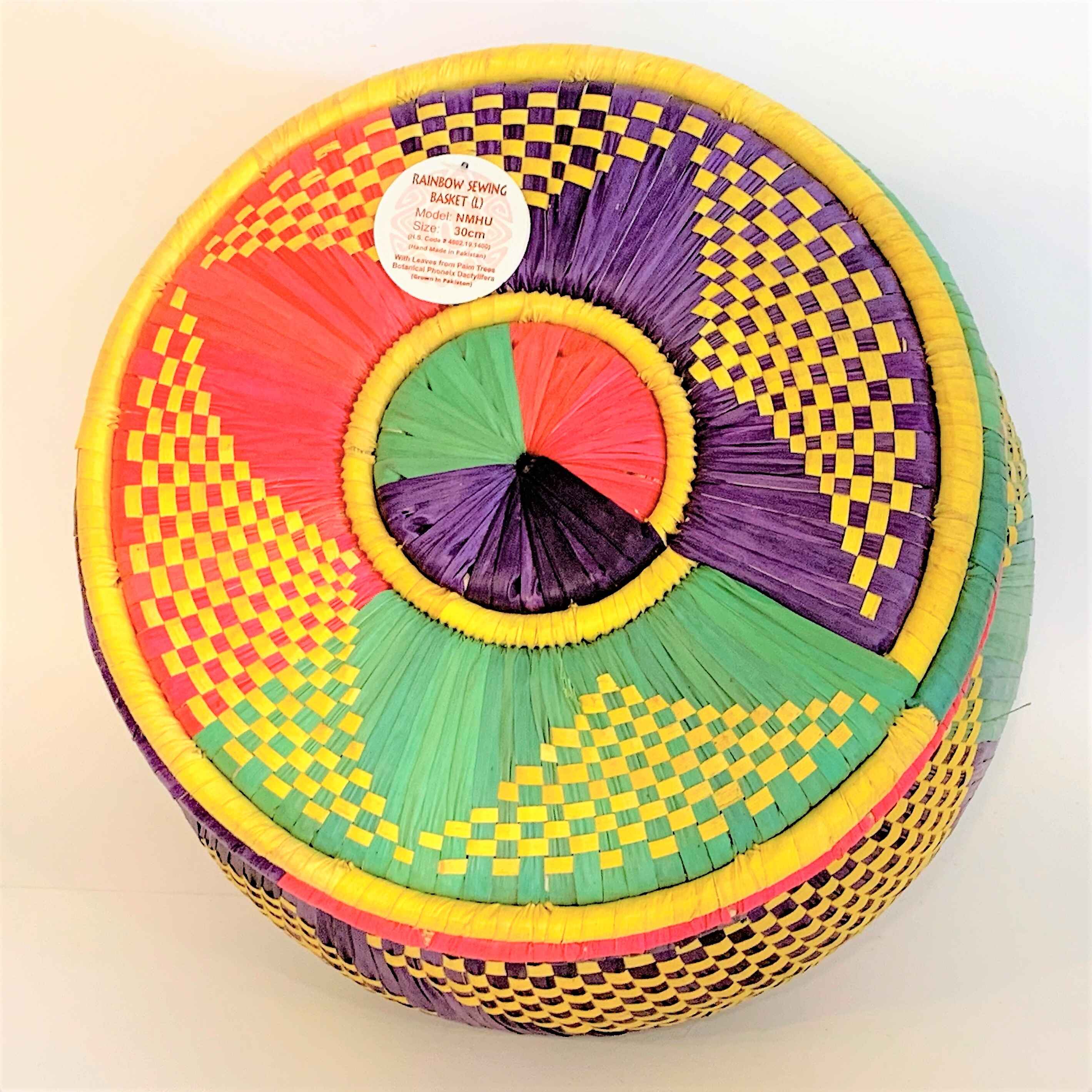 HAND WOVEN SARAIKI BASKETS WITH LID (PATARI) (NMHU)